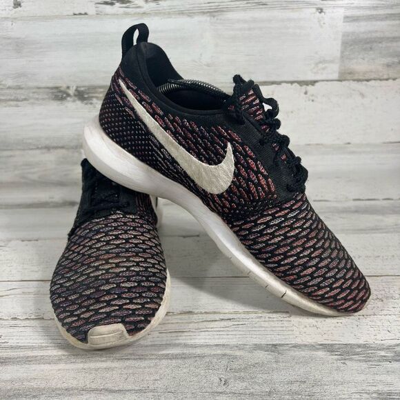 Nike Roshe NM Flyknit Men Low Top Mesh Laced Multicolor Size 10 US - Picture 6 of 10
